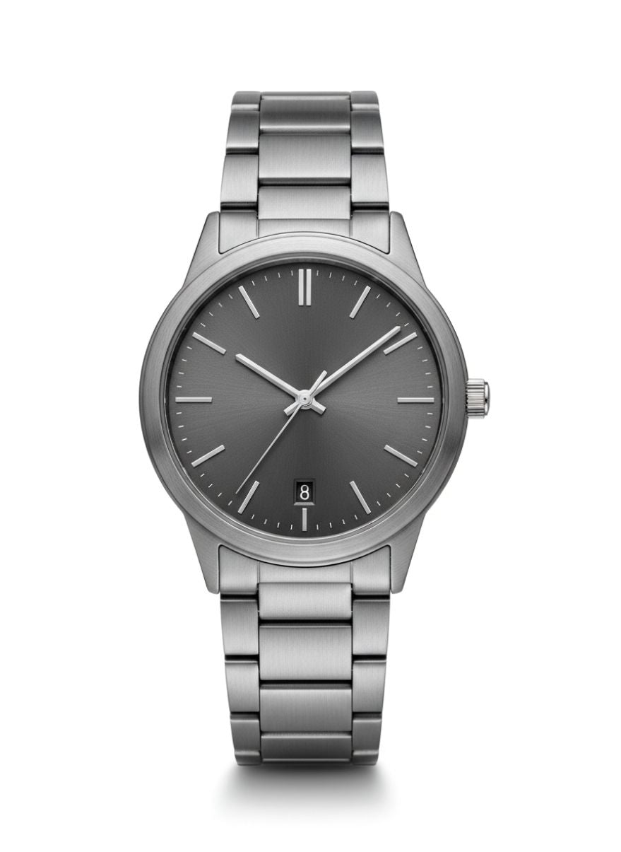 Brushed Steel Quartz Watch