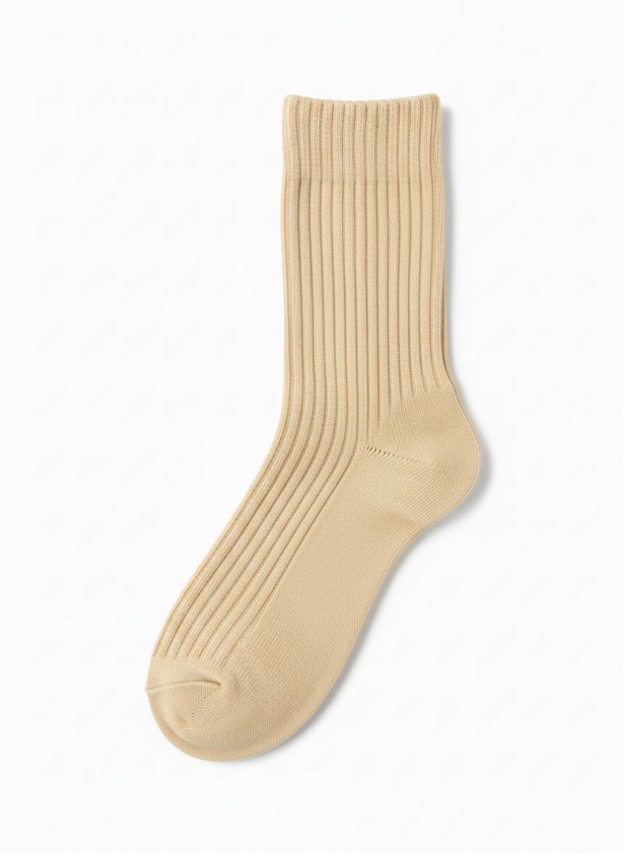 Egyptian Cotton Ribbed Socks