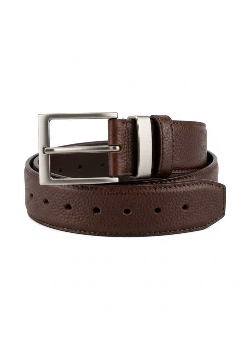 Pebble Grain Leather Belt